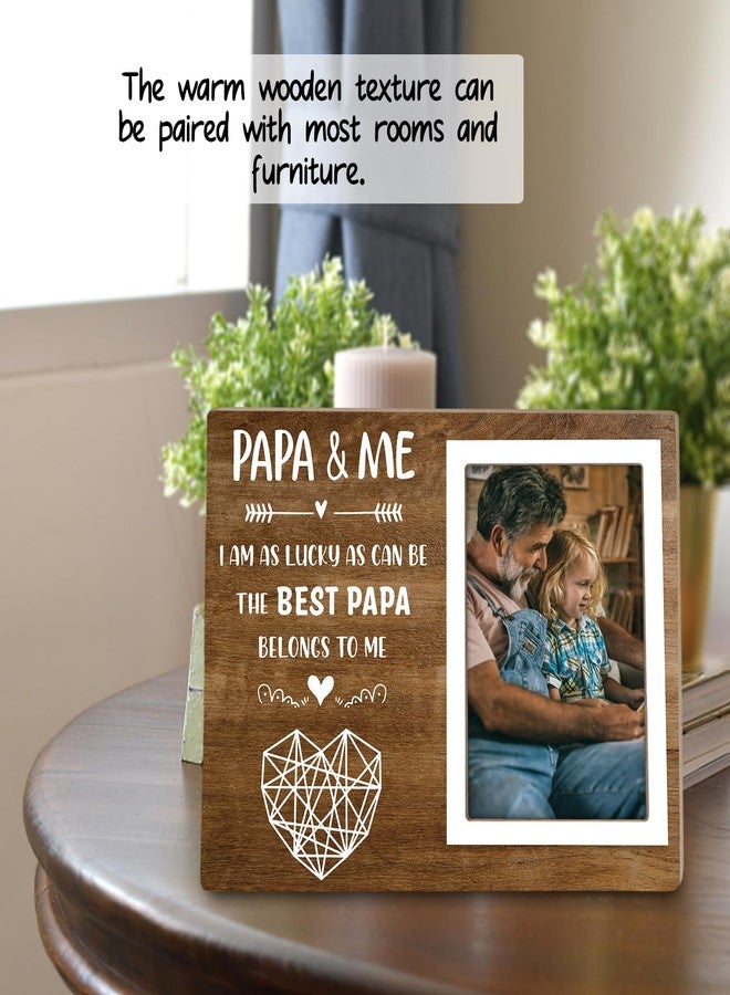 Itsoly Grandpa Picture Frame, PaPa Photo Frame, Gift for Grandpa Papa from Grandson Granddaughter,Papa Gifts from Grandkids, Birthday, Christmas, Father's Day, PAPA & ME 4x6 Photo12P112 - Image 2